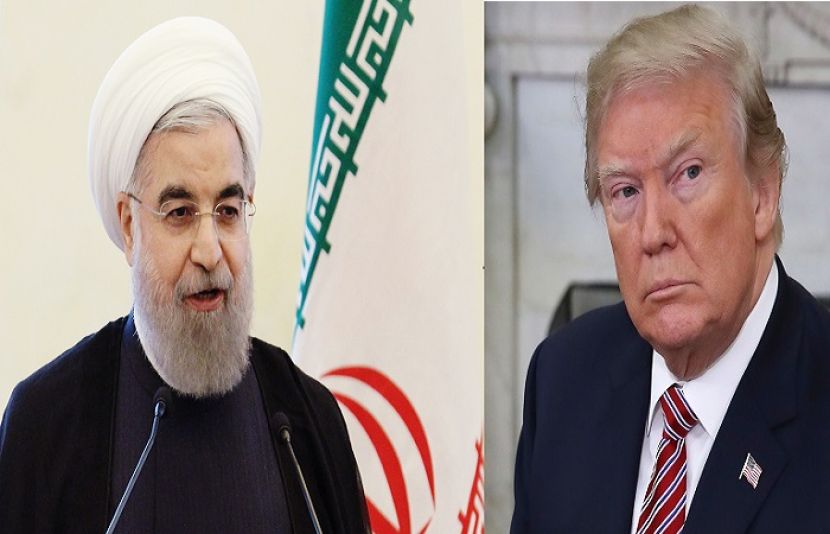 ایرانی صدر حسن روحانی اور امریکی صدر ڈونلڈ ٹرمپ