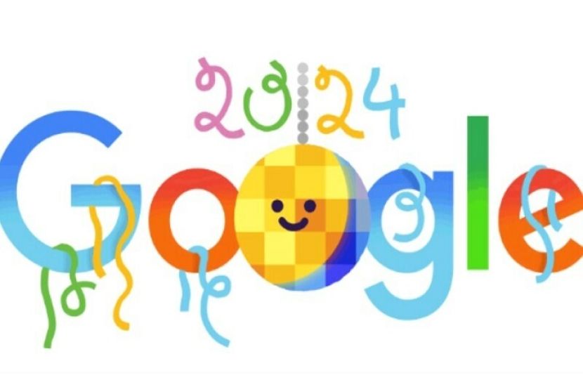 سال نو پر گوگل نے بھی اپنا ڈوڈل تبدیل کردیا