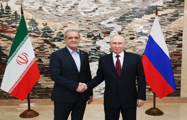روسی صدر پیوٹن اور ان کے ایرانی ہم منصب مسعود پزشکیان