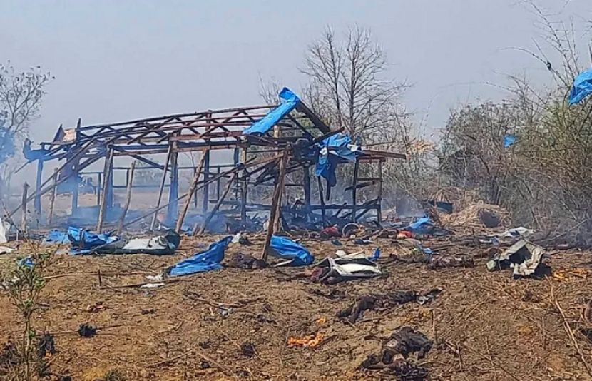 میانمار: حکومت مخالفین پر فضائی حملے، 100 سے زائد ہلاکتیں