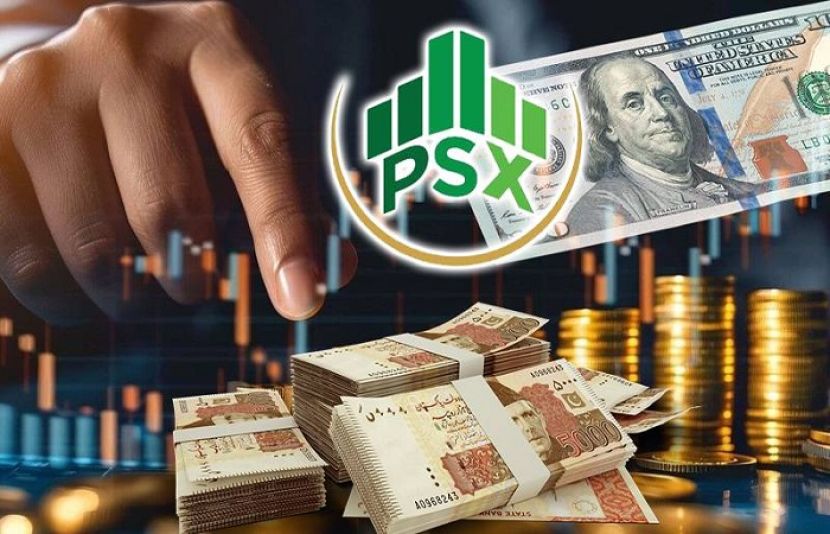 اسٹاک مارکیٹ میں تیزی کا رجحان، ڈالر کی قیمت بھی نیچے آگئی