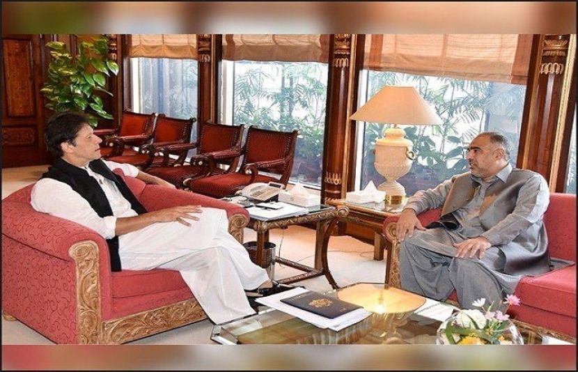 وزیراعظم عمران خان اور اسپیکر قومی اسمبلی اسد قیصر