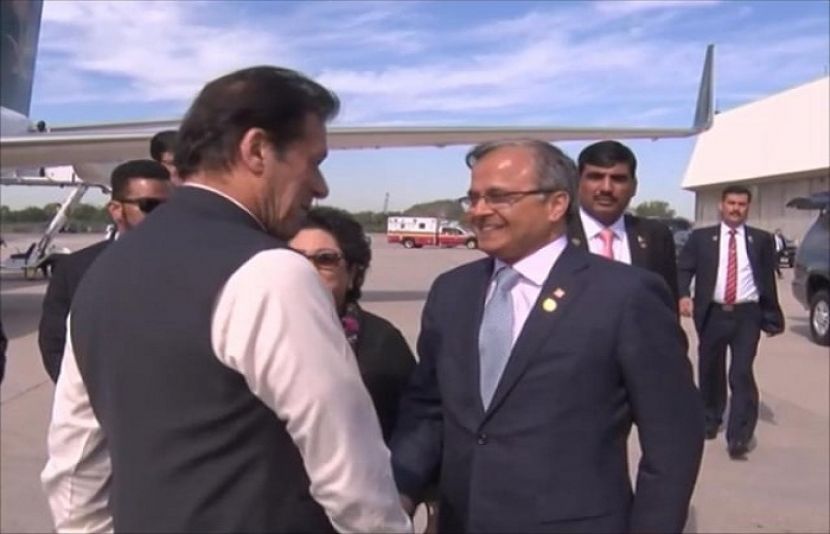 وزیراعظم عمران خان یو این کے جنرل اسمبلی اجلاس میں شرکت کے لیے امریکہ پہنچ گئے