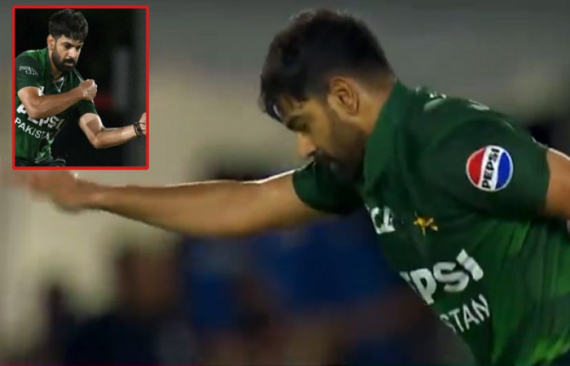 فاسٹ بولر حارث رؤف کا انڈونیشین بچے کے انداز میں وکٹ لینے کے بعد منایا گیا جشن