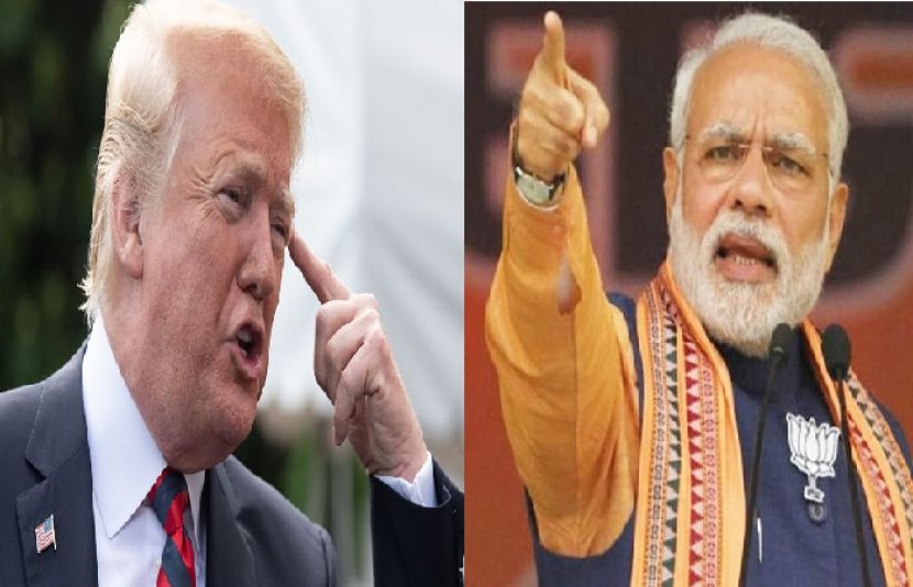 امریکی صدر ڈونلڈ ٹرمپ اور بھارتی وزیراعظم نریندر مودی