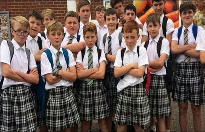 لڑکے بھی ’اسکرٹ‘ پہن کر آئیں، اسپینن میں اسکول انتظامیہ کا انوکھا حکم