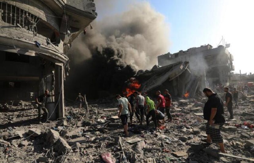 غزہ پر اسرائیلی وحشیانہ بمباری جاری