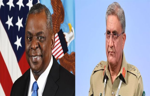 آرمی چیف کی امریکی وزیر دفاع لائیڈ آسٹن سے ملاقات