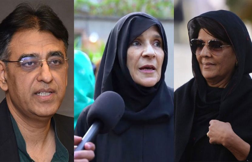 اسد عمر اور چیئرمین پی ٹی آئی کی بہنیں