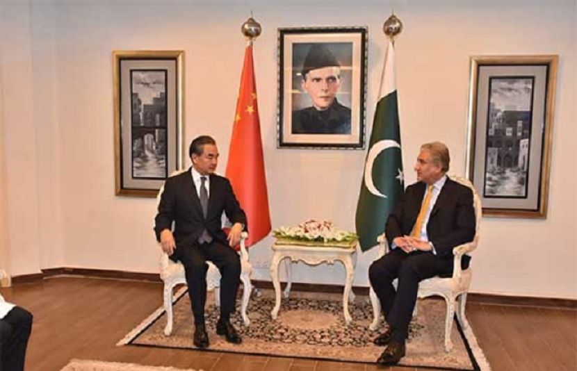  چینی وزیر خارجہ وانگ ژی کی پاکستانی وزیر خارجہ شاہ محمود قریشی سے ون آن ون ملاقات
