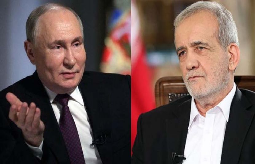 ایرانی صدرمسعود پزشکیان اور روسی صدرپیوٹن