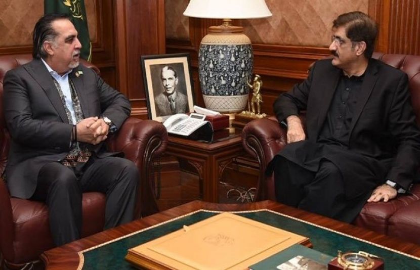  وزیراعلیٰ سندھ مراد علی شاہ اور گورنر سندھ عمران اسماعیل 