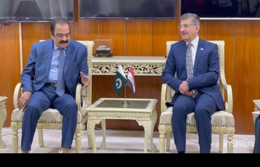 وفاقی وزیر داخلہ کی عراقی سفیر حامدعباس لفطاہ سے ملاقات
