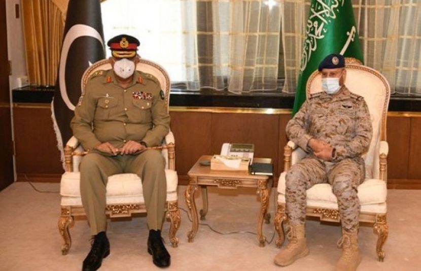 آرمی چیف کی سعودی چیف آف جنرل اسٹاف سے ملاقات، دفاعی تعاون پر تبادلہ خیال