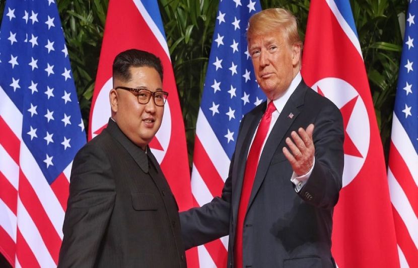 امریکی صدر ڈونلڈ ٹرمپ اور شمالی کوریا کے صدر کم جانگ