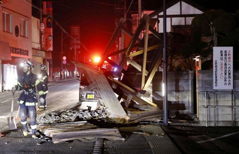 جاپان میں زلزلے کے شدید جھٹکے