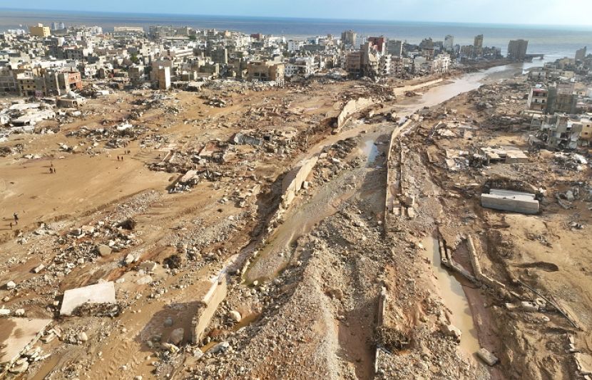 لیبیا میں تباہ کن سمندری طوفان
