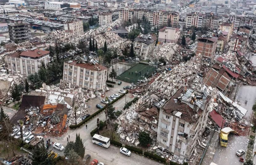 ترکیہ میں زلزلے سے تباہی کے مناظر