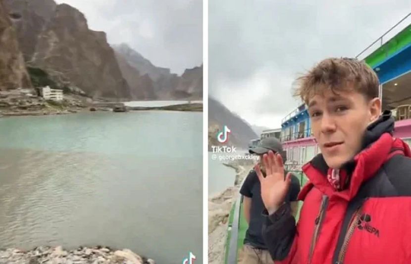 عطا آباد جھیل کے پانی کو آلودہ کرنے کی ویڈیو وائرل