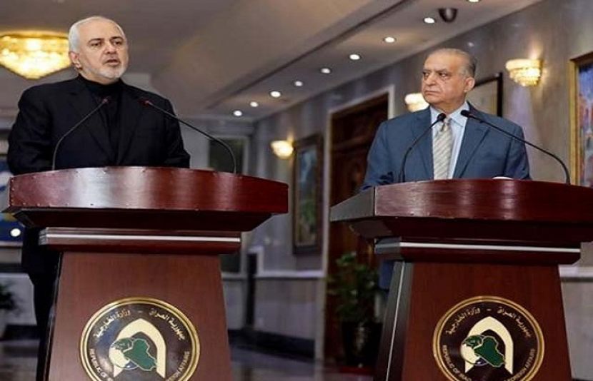 ایران کے وزیر دفاع محمد ظریف اور عراقی ہم منصب علی الحاکم 