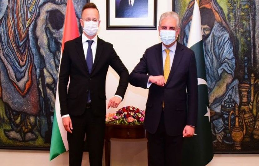 وزیر خارجہ شاہ محمود قریشی سے ہنگری کے وزیر خارجہ کی ملاقات 