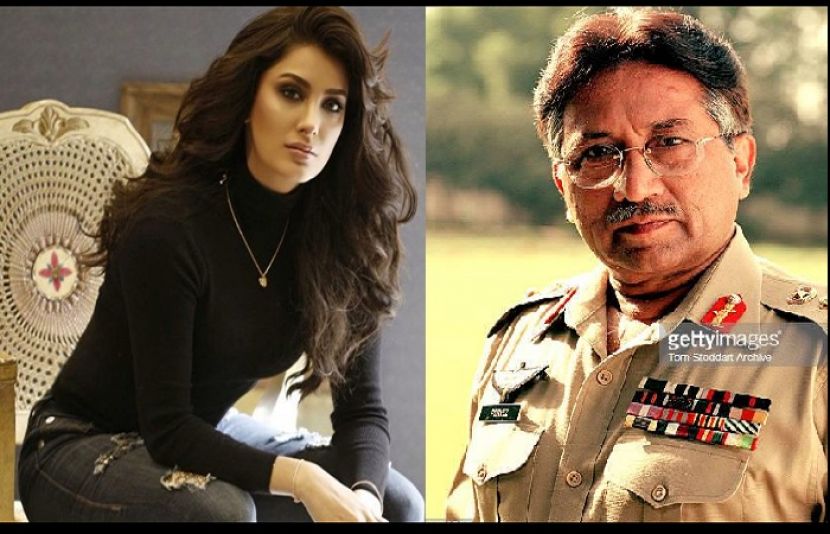 سابق صدرجنرل (ر) پرویز مشرف اور اداکارہ مہوش حیات