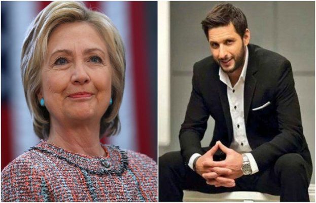 ہلیری کلنٹن بھی شاہد آفریدی کے سماجی خدمات کے معترف