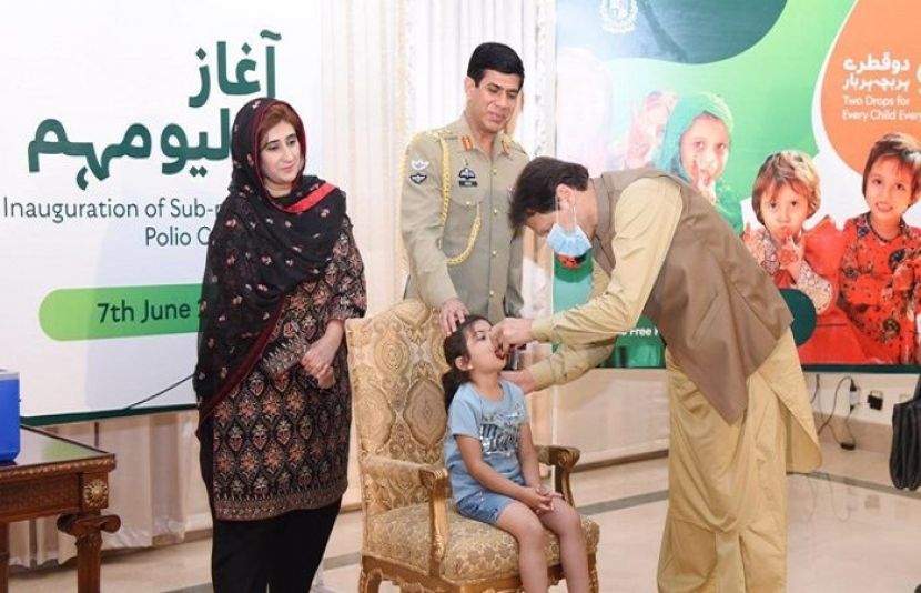 وزیراعظم عمران خان اسلام آباد میں قومی انسداد پولیو مہم کا افتتاح کررہے ہیں