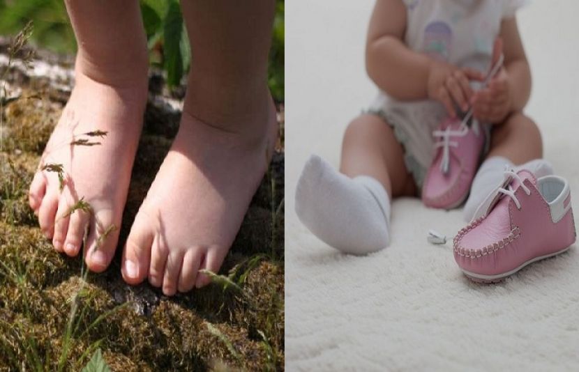 ننگے پاؤں رہنے والے بچے زیادہ ذہین اور خوش باش ہوتے ہیں