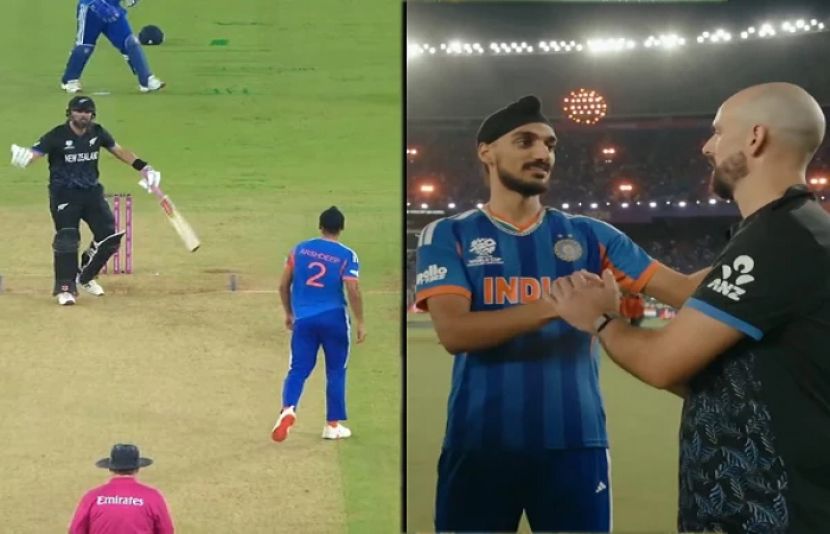 آئی سی سی ٹی ٹوئنٹی ورلڈکپ 2026 کے فائنل میں ارشدیپ سنگھ کے جارحانہ انداز پر ڈیرل مچل غصے میں آ گئے