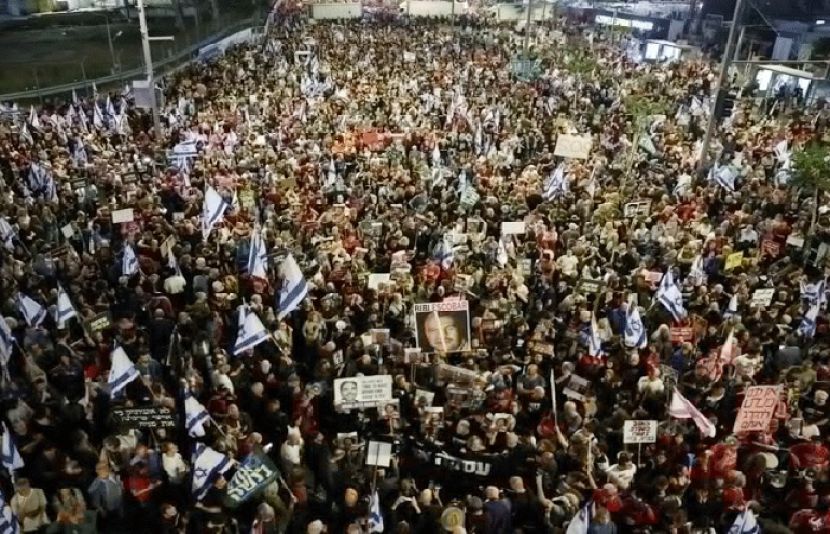 غزہ جنگ کے حوالے سے اسرائیل بھر میں حکومت مخالف احتجاجی مظاہرے پھوٹ پڑے