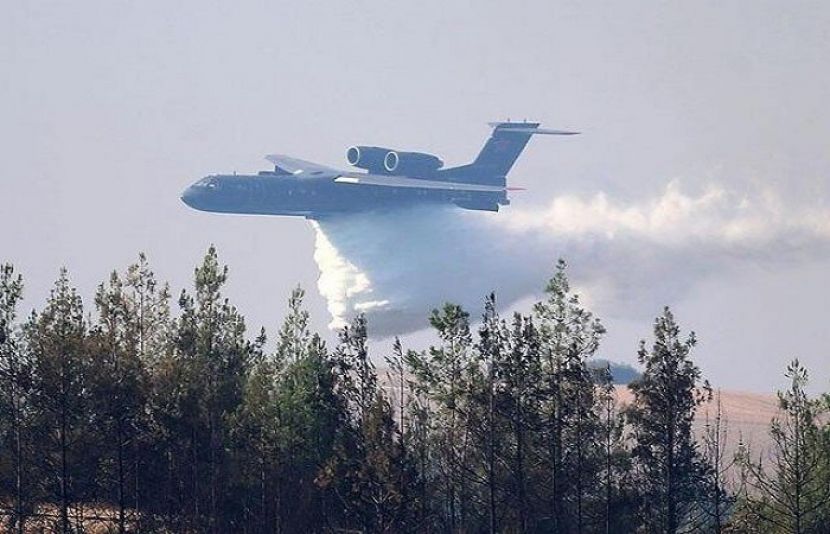 روسی فوج کا فائر فائٹر طیارہ ترکی کے جنگلات میں گر کر تباہ ہو گیا
