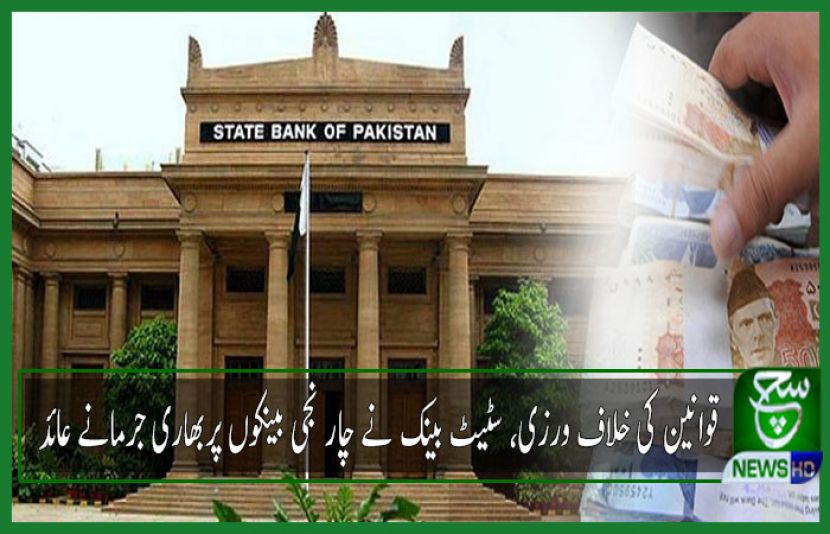 اسٹیٹ بینک آف پاکستان، جرمانہ