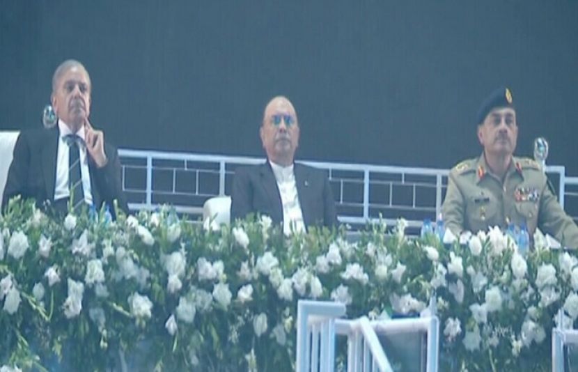 صدر پاکستان آصف علی زرداری، وزیراعظم شہباز شریف اور فیلڈ مارشل سید عاصم منیر