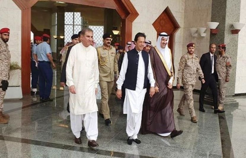 وزیراعظم عمران سعودی عرب کے پہلے سرکاری دورے پرمدینہ منورہ پہنچ گئے