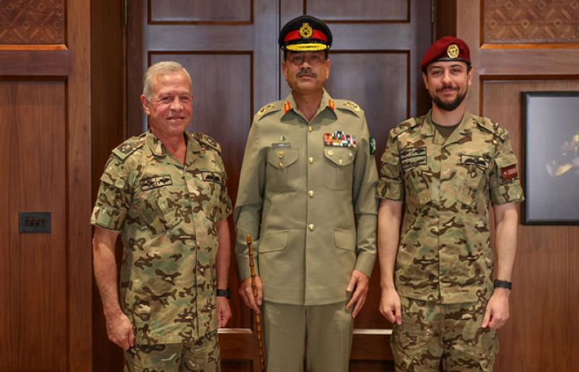 فیلڈ مارشل کی اردن کے شاہ عبداللہ سے ملاقات، دفاعی تعاون کومزید فروغ دینے پراتفاق