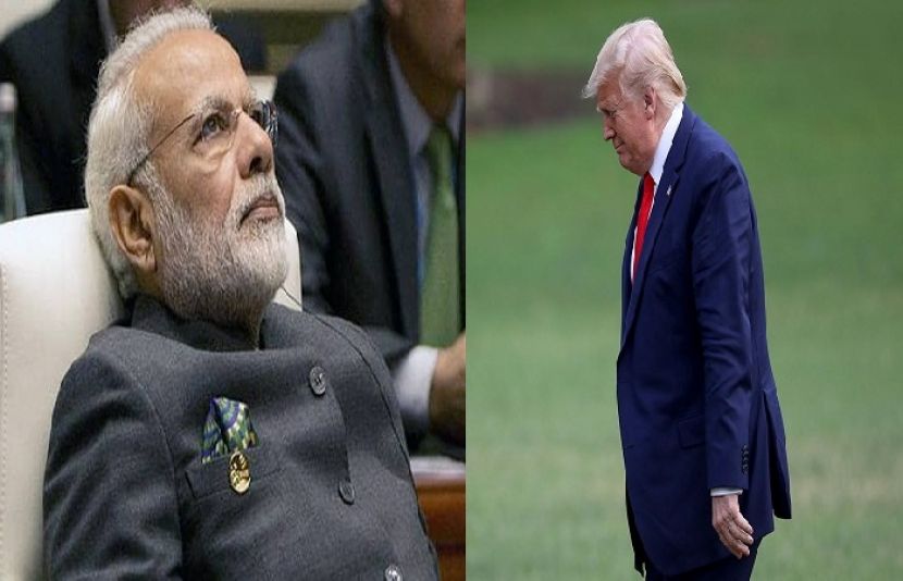 امریکی صدر ڈونلڈ ٹرمپ اور بھارتی وزیر اعظم نریندر مودی 