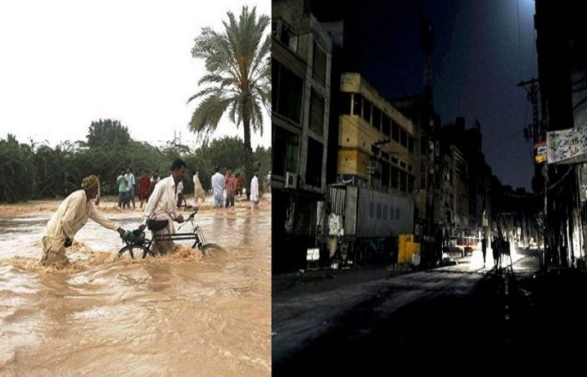 کراچی میں مون سون بارشیں نشیبی علاقے زیر آب آگئے
