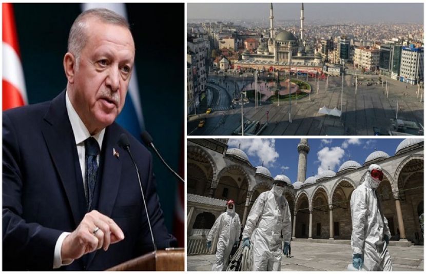 ترکی میں مکمل لاک ڈاؤن کا اعلان کر دیا