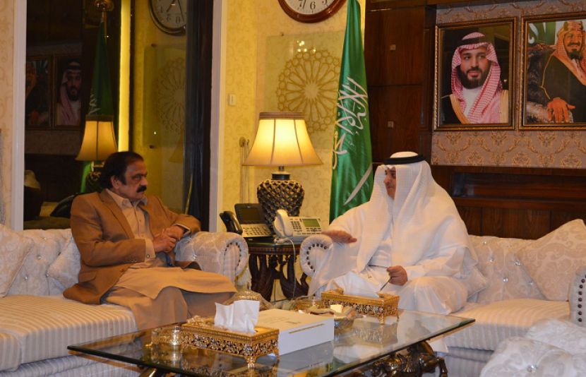 وزیر داخلہ رانا ثناءاللہ سے سعودی سفیر کی ملاقات