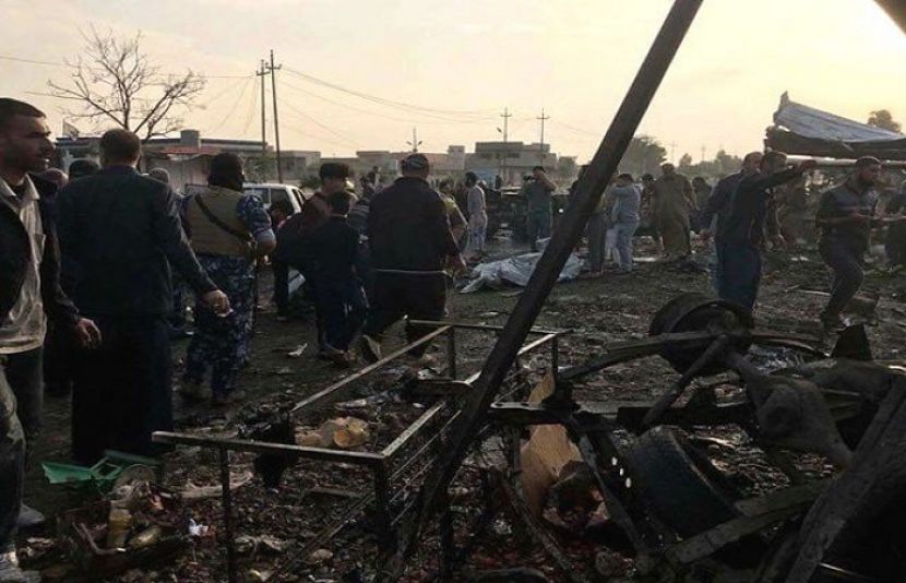 عراق کے شہر کرکوک کی پرہجوم مارکیٹ میں کار بم دھماکا