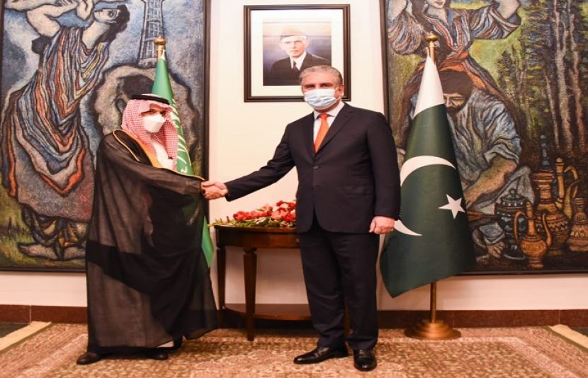 سعودی وزیر خارجہ شہزادہ فیصل بن فرحان کی وزیر خارجہ شاہ محمود قریشی سے ملاقات