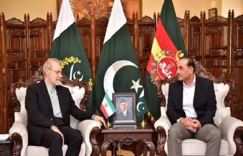 ایران کی سپریم نیشنل سیکیورٹی کونسل کے سیکرٹری علی اردشیر لاریجانی کی فیلڈ مارشل سے ملاقات