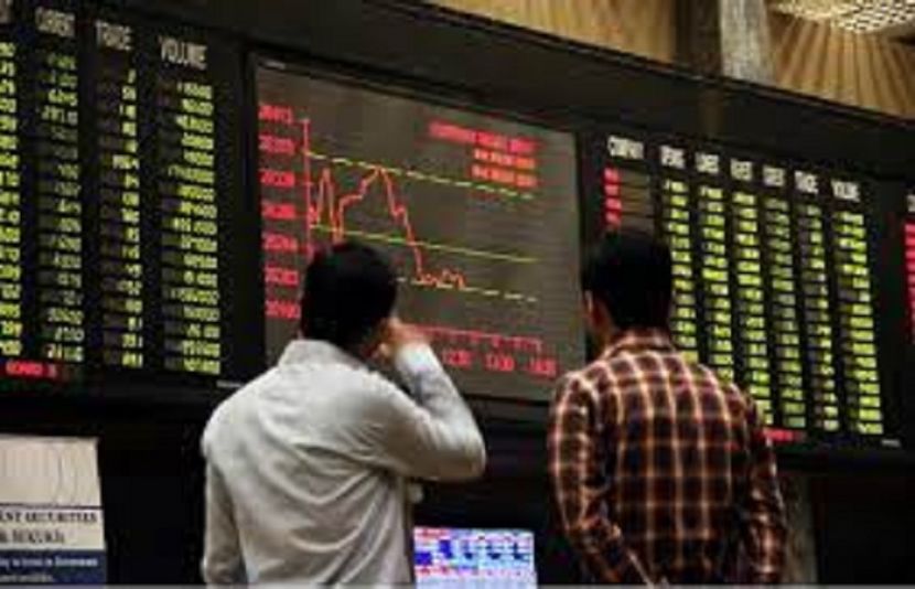کاروباری ہفتے کے پہلے روز پاکستان اسٹاک مارکیٹ میں مندی کا رجحا ن 