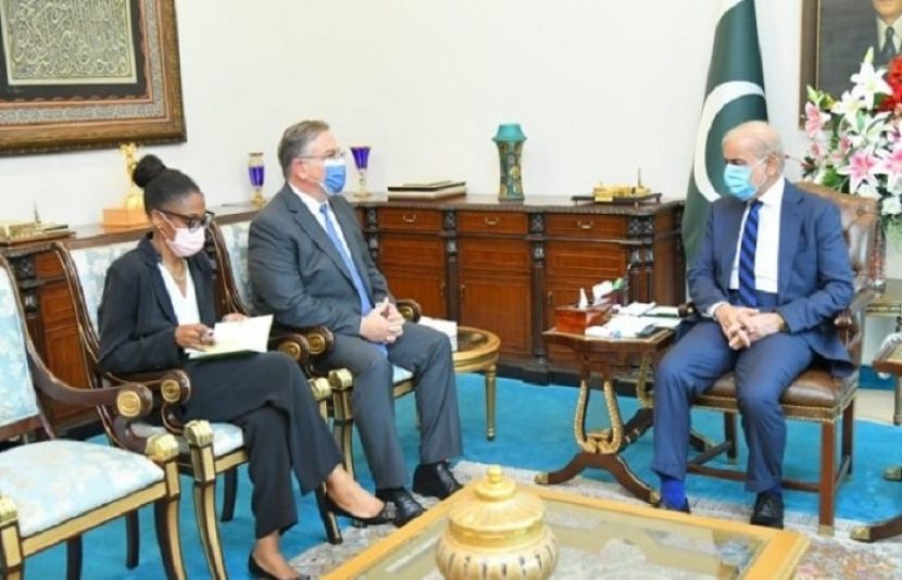 امریکی سفیر کی وزیر اعظم شہباز شریف سے ملاقات