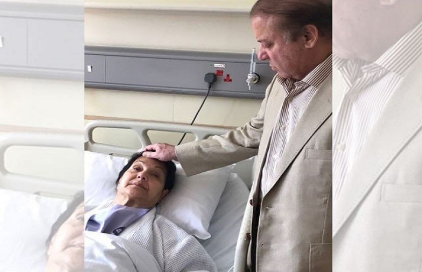  سابق وزیر اعطم نواز شریف کی اہلیہ کلثوم نواز کے گلے کی لندن میں سرجری کامیابی سے مکمل ہوگئی