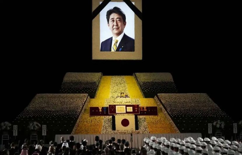 جاپان کے مقتول سابق وزیراعظم شنزو آبے کی آخری رسومات