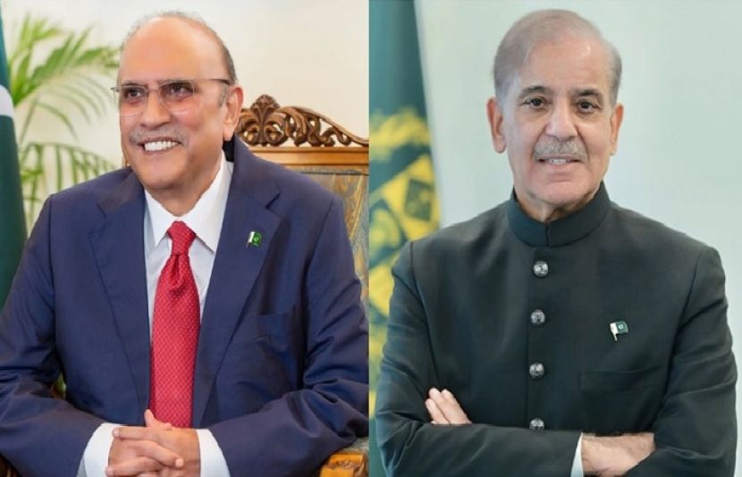 صدر مملکت آصف علی زرداری اور وزیر اعظم شہباز شریف
