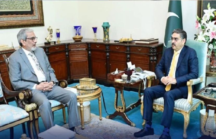 نگران وزیراعظم انوار الحق کاکڑ سے نگران وزیر اعلیٰ سندھ کی ملاقات