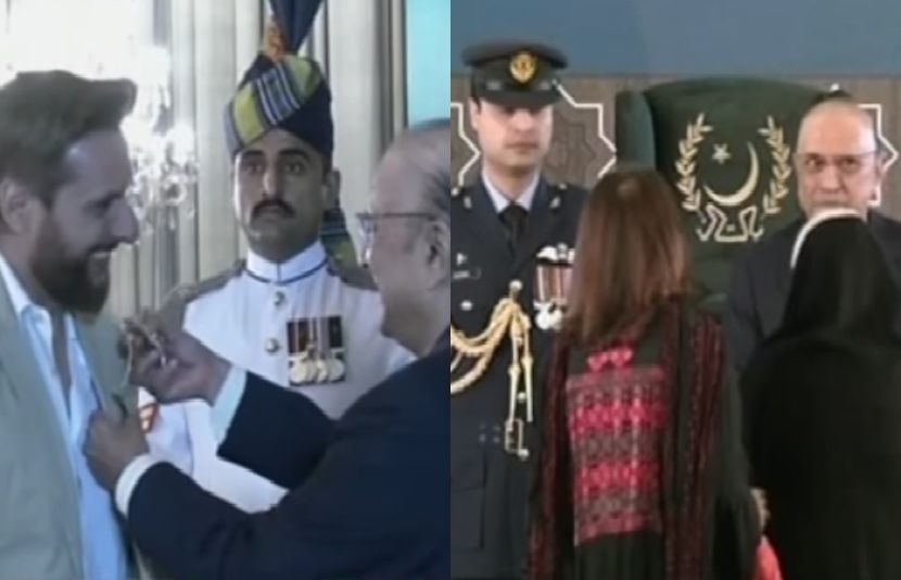 ایوان صدر میں مختلف شعبہ جات میں اعلیٰ کارکردگی سے متعلق اعزازات تقسیم کرنے کی تقریب منعقد ہوئی